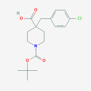 molecular formula C18H24ClNO4 B184981 1-(叔丁氧羰基)-4-(4-氯苄基)哌啶-4-羧酸 CAS No. 170284-71-6