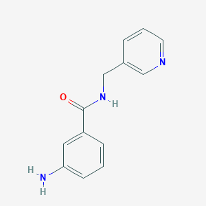 molecular formula C13H13N3O B184997 3-氨基-N-(吡啶-3-基甲基)苯甲酰胺 CAS No. 25844-49-9