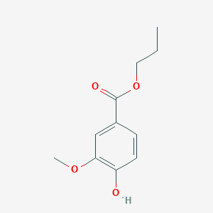molecular formula C11H14O4 B184999 Propyl 4-hydroxy-3-methoxybenzoate CAS No. 6273-95-6