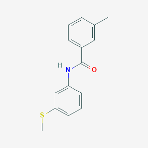 3-methyl-N-[3-(methylsulfanyl)phenyl]benzamide