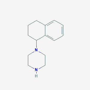 molecular formula C14H20N2 B185015 1-(1,2,3,4-Tetrahydronaphthalen-1-YL)piperazine CAS No. 187221-31-4