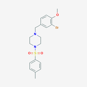 1-(3-Bromo-4-methoxybenzyl)-4-[(4-methylphenyl)sulfonyl]piperazine