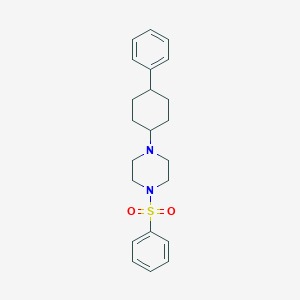 molecular formula C22H28N2O2S B185018 1-(4-Phenylcyclohexyl)-4-(phenylsulfonyl)piperazine CAS No. 5992-48-3