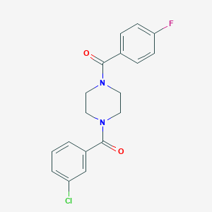 1-(3-Chlorobenzoyl)-4-(4-fluorobenzoyl)piperazine