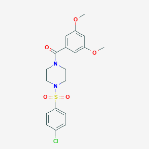 [4-(4-Chloro-benzenesulfonyl)-piperazin-1-yl]-(3,5-dimethoxy-phenyl)-methanone