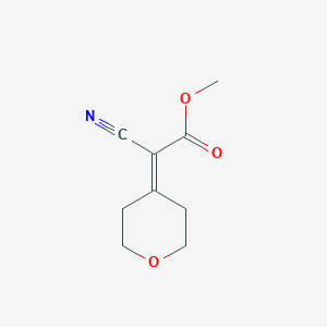 B185046 Methyl 2-cyano-2-(oxan-4-ylidene)acetate CAS No. 14389-98-1