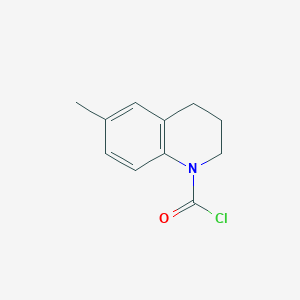 molecular formula C11H12ClNO B018508 6-Methyl-3,4-dihydroquinoline-1(2H)-carbonyl chloride CAS No. 103661-41-2
