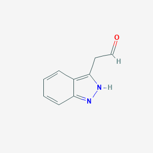 molecular formula C9H8N2O B185085 1H-Indazol-3-ylacetaldehyde CAS No. 121044-74-4