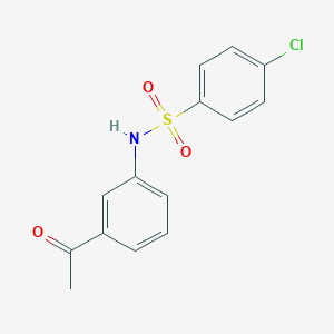 molecular formula C14H12ClNO3S B185086 N-(3-acetylphenyl)-4-chlorobenzenesulfonamide CAS No. 76883-65-3