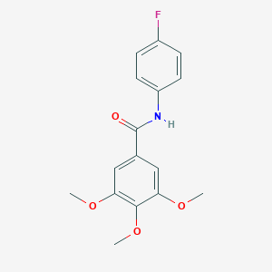 molecular formula C16H16FNO4 B185109 N-(4-fluorophenyl)-3,4,5-trimethoxybenzamide CAS No. 796-59-8