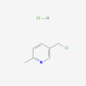 molecular formula C7H9Cl2N B018511 5-(Chloromethyl)-2-methylpyridine hydrochloride CAS No. 106651-81-4