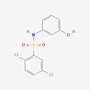 molecular formula C12H9Cl2NO3S B185136 2,5-dichloro-N-(3-hydroxyphenyl)benzenesulfonamide CAS No. 88522-16-1