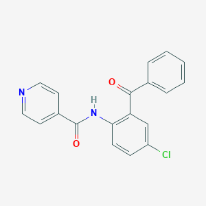 molecular formula C19H13ClN2O2 B185168 4-Pyridinecarboxamide, N-(2-benzoyl-4-chlorophenyl)- CAS No. 68279-79-8