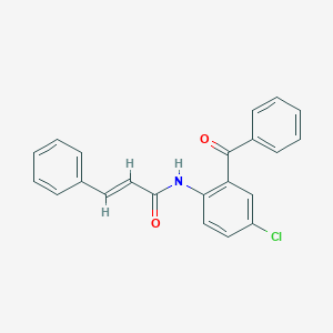 molecular formula C22H16ClNO2 B185171 N-(2-benzoyl-4-chlorophenyl)-3-phenylacrylamide CAS No. 32011-93-1