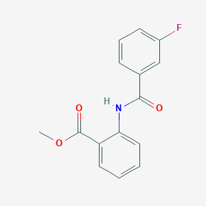 molecular formula C15H12FNO3 B185173 Methyl 2-[(3-fluorobenzoyl)amino]benzoate CAS No. 67836-46-8