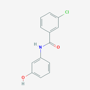 molecular formula C13H10ClNO2 B185179 Benzamide, 3-chloro-N-(3-hydroxyphenyl)- CAS No. 143214-41-9