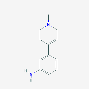 molecular formula C12H16N2 B185183 3-(1,2,3,6-Tetrahydro-1-methylpyridin-4-yl)benzenamine CAS No. 106362-29-2