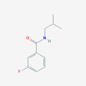 molecular formula C11H14FNO B185187 Benzamide, 3-fluoro-N-(2-methylpropyl)- CAS No. 64181-34-6