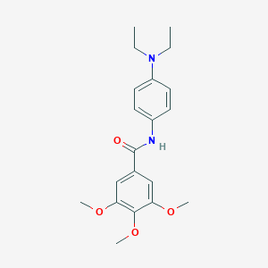 molecular formula C20H26N2O4 B185194 Benzanilide, 4'-(diethylamino)-3,4,5-trimethoxy- CAS No. 10328-62-8