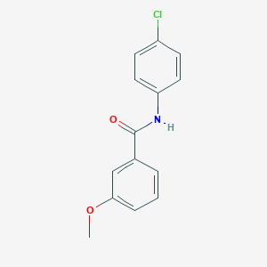 molecular formula C14H12ClNO2 B185207 N-(4-氯苯基)-3-甲氧基苯甲酰胺 CAS No. 96776-05-5