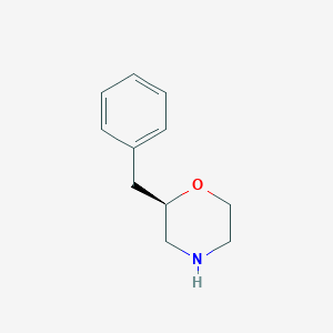 molecular formula C11H15NO B185208 (R)-2-苄基吗啉 CAS No. 131887-51-9
