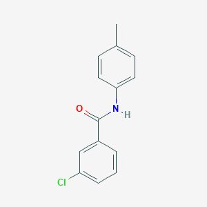 molecular formula C14H12ClNO B185211 3-chloro-N-(4-methylphenyl)benzamide CAS No. 6876-64-8