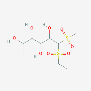molecular formula C10H22O8S2 B018524 (2R,3R,4S,5S)-1,1-Bis(ethylsulfonyl)hexane-2,3,4,5-tetraol CAS No. 54253-49-5