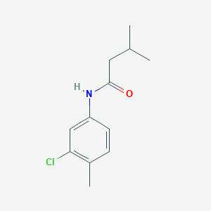 molecular formula C12H16ClNO B185240 N-(3-chloro-4-methylphenyl)-3-methylbutanamide CAS No. 6119-40-0