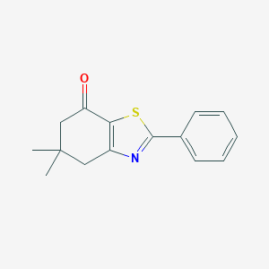 molecular formula C15H15NOS B185243 5,5-Dimethyl-2-phenyl-5,6-dihydrobenzo[d]thiazol-7(4H)-one CAS No. 109300-04-1