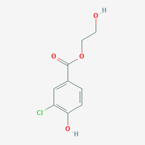 molecular formula C9H9ClO4 B185251 2-Hydroxyethyl 3-chloro-4-hydroxybenzoate CAS No. 143650-89-9