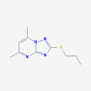 B185275 5,7-Dimethyl-2-(propylsulfanyl)[1,2,4]triazolo[1,5-a]pyrimidine CAS No. 51646-18-5