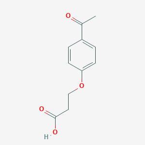 molecular formula C11H12O4 B185310 3-(4-Acetylphenoxy)propanoic acid CAS No. 91143-72-5
