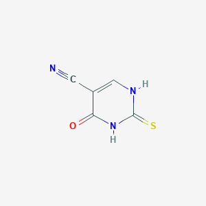 molecular formula C5H3N3OS B185311 2-巯基-4-羟基-5-氰基嘧啶 CAS No. 23945-49-5