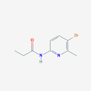 molecular formula C9H11BrN2O B185338 N-(5-bromo-6-methyl-2-pyridinyl)propanamide CAS No. 638140-68-8