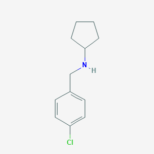 molecular formula C12H16ClN B185340 4-氯-N-环戊基苄胺 CAS No. 66063-15-8