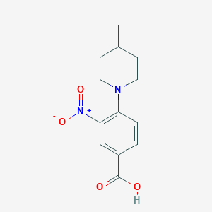 B185368 4-(4-Methylpiperidin-1-yl)-3-nitrobenzoic acid CAS No. 312921-75-8
