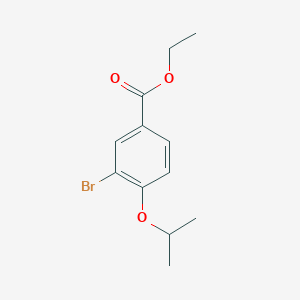 molecular formula C12H15BrO3 B185378 Ethyl 3-bromo-4-isopropoxybenzoate CAS No. 860695-52-9