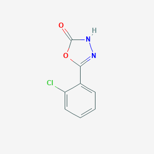 molecular formula C8H5ClN2O2 B185393 5-(2-chlorophenyl)-3H-1,3,4-oxadiazol-2-one CAS No. 83725-77-3