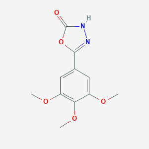 molecular formula C11H12N2O5 B185394 5-(3,4,5-Trimethoxyphenyl)-1,3,4-oxadiazol-2-ol CAS No. 63698-53-3