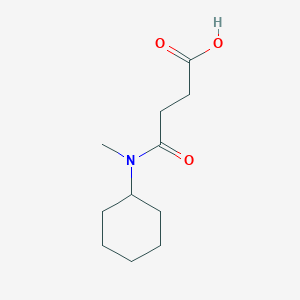 molecular formula C11H19NO3 B185398 4-[环己基(甲基)氨基]-4-氧代丁酸 CAS No. 714278-92-9