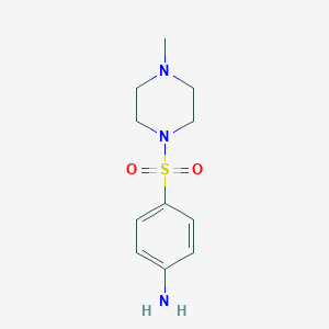 molecular formula C11H17N3O2S B185401 4-[(4-甲基-1-哌嗪基)磺酰基]苯胺 CAS No. 21623-68-7