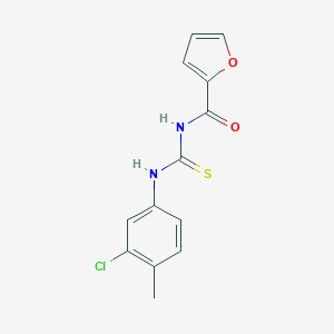 molecular formula C13H11ClN2O2S B185438 N-[(3-chloro-4-methylphenyl)carbamothioyl]furan-2-carboxamide CAS No. 60943-82-0