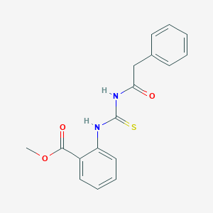 molecular formula C17H16N2O3S B185450 Methyl 2-{[(phenylacetyl)carbamothioyl]amino}benzoate CAS No. 6601-70-3