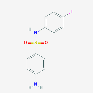 molecular formula C12H11IN2O2S B185459 苯磺酰胺，4-氨基-N-(4-碘苯基)- CAS No. 6965-75-9