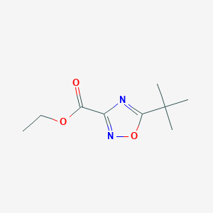 molecular formula C9H14N2O3 B185460 5-叔丁基-1,2,4-恶二唑-3-羧酸乙酯 CAS No. 158154-63-3