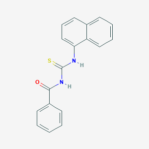 molecular formula C18H14N2OS B185473 N-(naphthalen-1-ylcarbamothioyl)benzamide CAS No. 4921-84-0