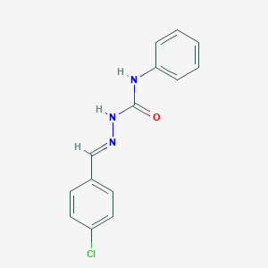 molecular formula C14H12ClN3O B185487 4-氯苯甲醛N-苯基缩氨基脲 CAS No. 93535-29-6