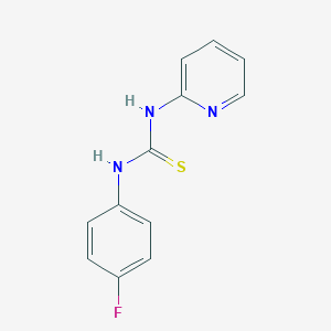 B185490 1-(4-Fluorophenyl)-3-pyridin-2-ylthiourea CAS No. 331-00-0