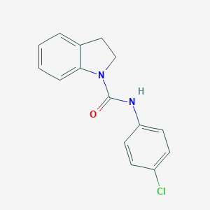 molecular formula C15H13ClN2O B185516 N-(4-chlorophenyl)-1-indolinecarboxamide CAS No. 89731-81-7