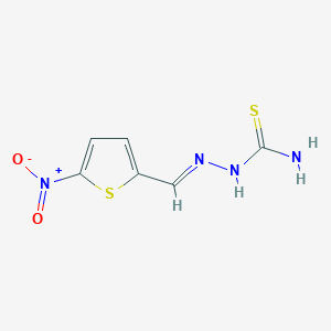 molecular formula C6H6N4O2S2 B185519 [(E)-(5-nitrothiophen-2-yl)methylideneamino]thiourea CAS No. 5351-83-7